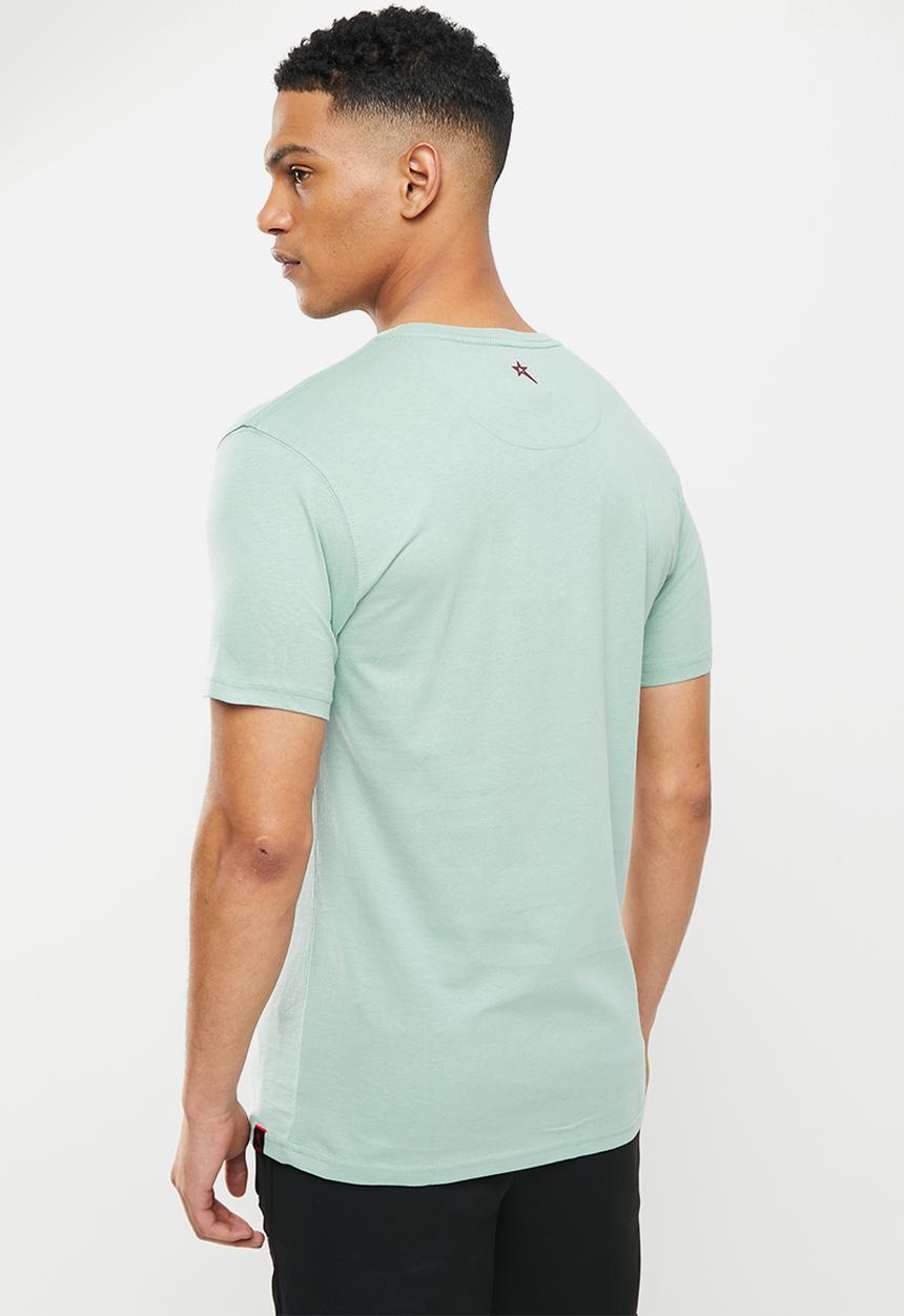 SOVIET - M azlan short sleeve logo tee - biscay blue