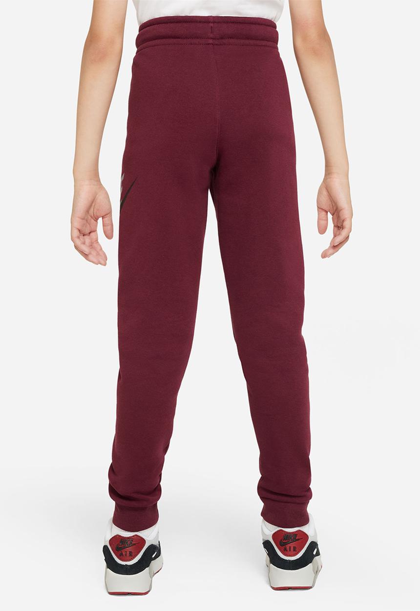 Nike - B nsw club + hbr pant - dark beetroot/dark beetroot/black