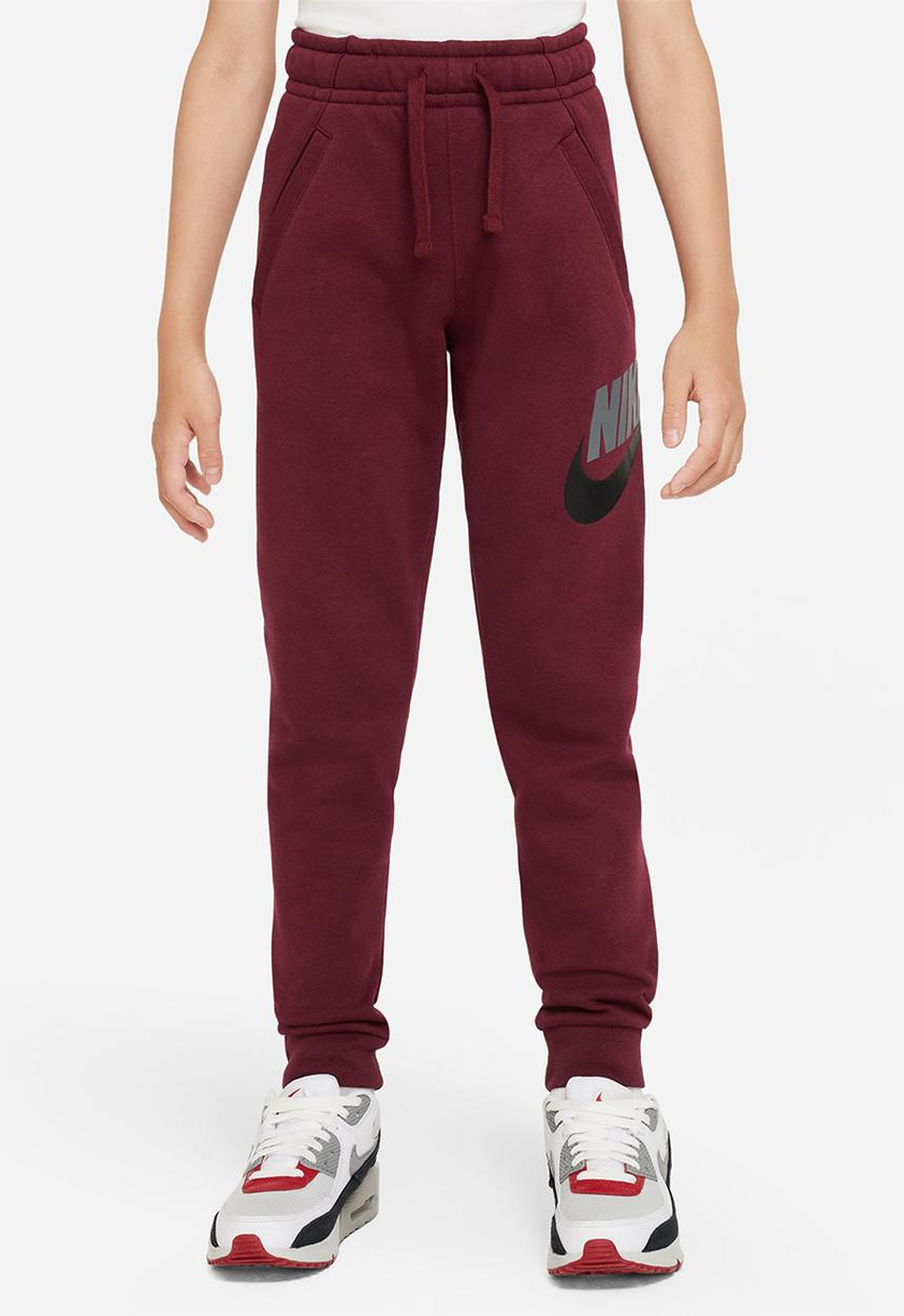 Nike - B nsw club + hbr pant - dark beetroot/dark beetroot/black