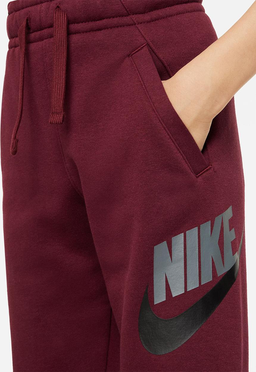 Nike - B nsw club + hbr pant - dark beetroot/dark beetroot/black