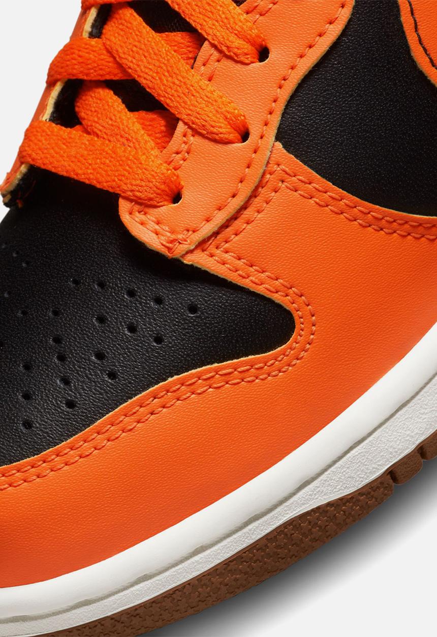 Nike - Nike dunk high - black & safety orange-yellow strike