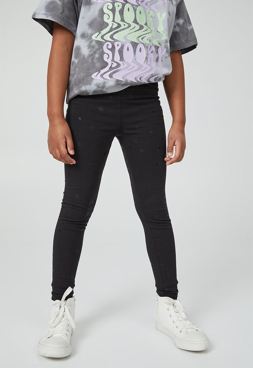 Cotton On - Huggie tights - black stars