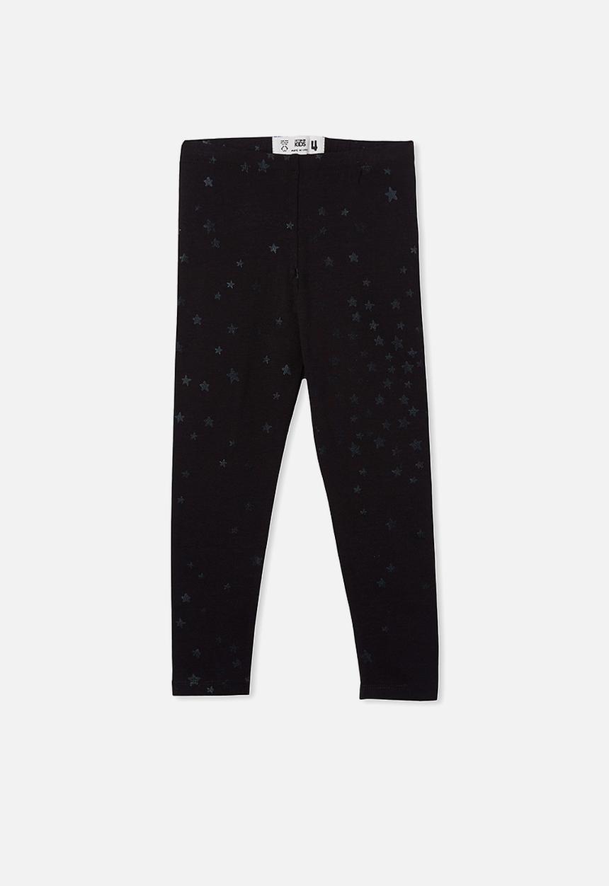Cotton On - Huggie tights - black stars