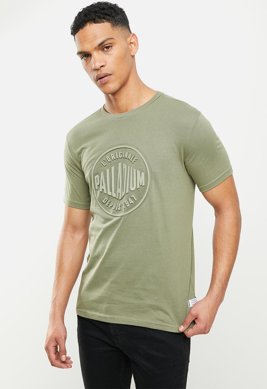 Palladium - Wax round neck T-shirt-olive