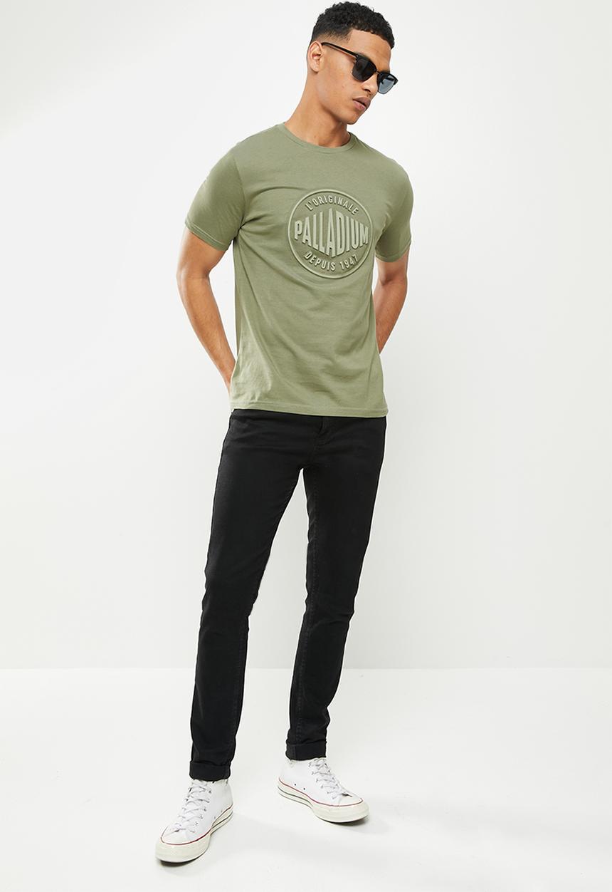 Palladium - Wax round neck T-shirt-olive