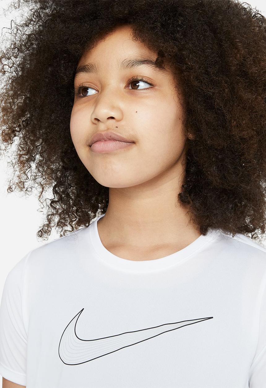 Nike - G nk df one ss top gx - white & black