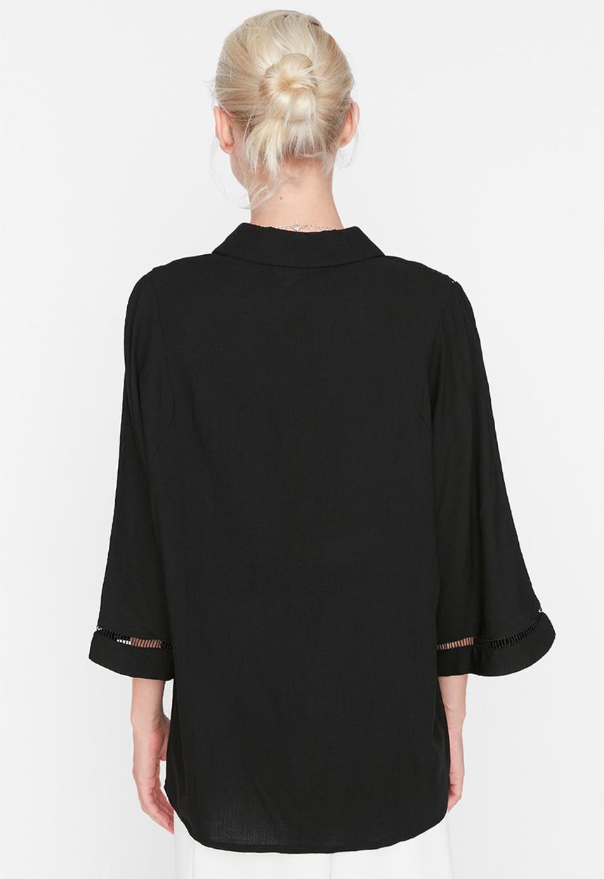 Trendyol - Loose fit shirt - black