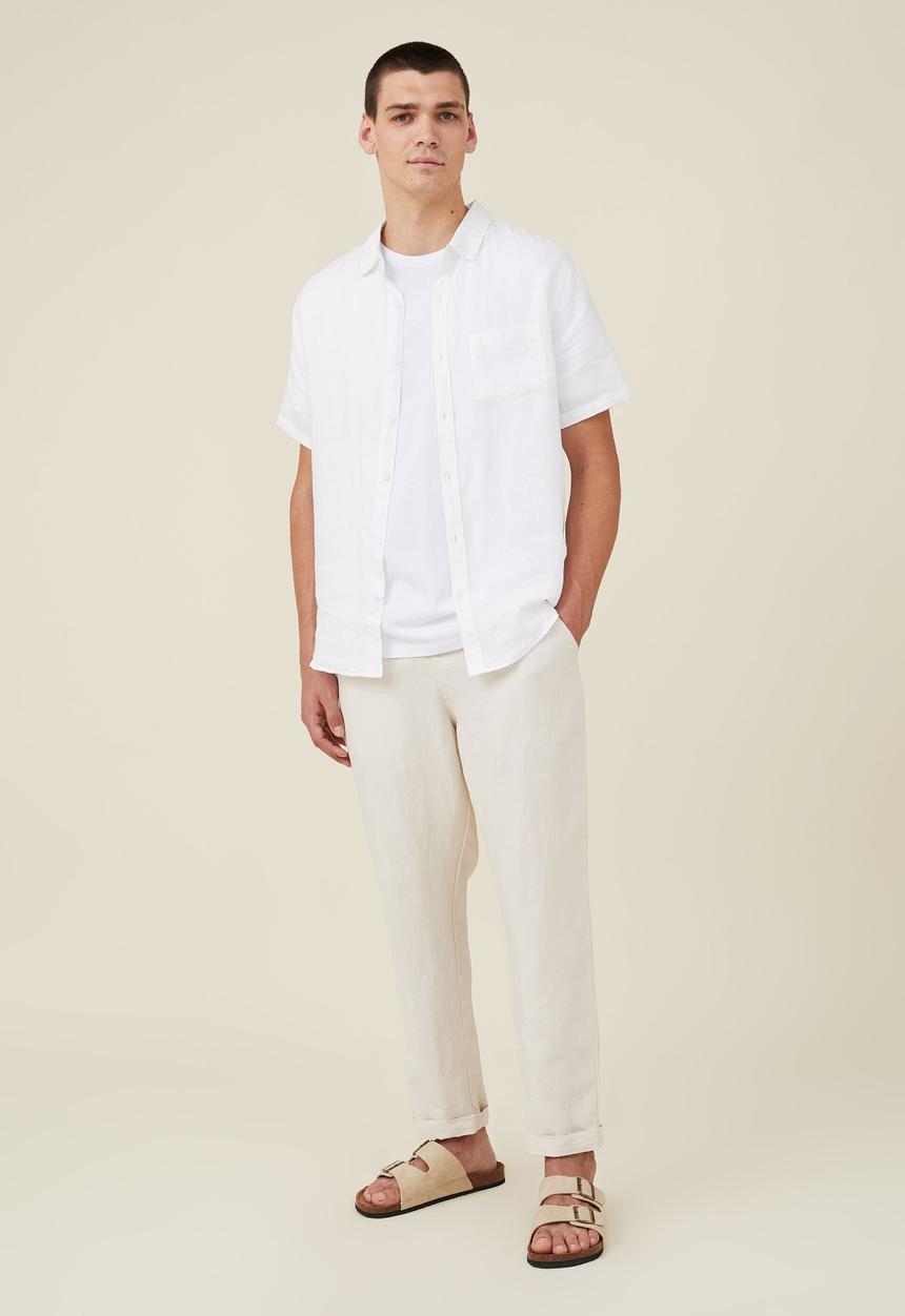 Cotton On - Linen pant - oatmeal