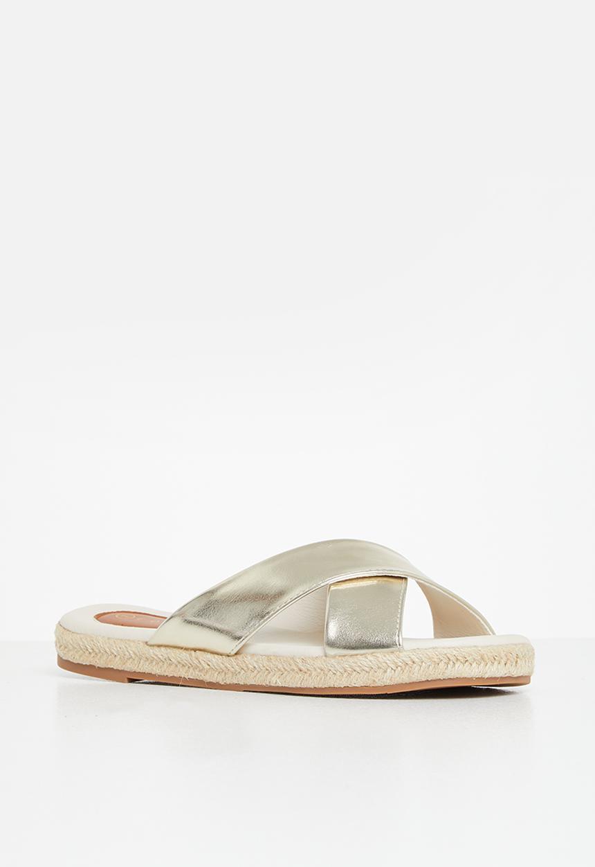 edit - Robyn espadrille mule - gold