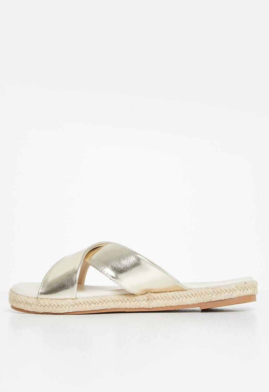 edit - Robyn espadrille mule - gold