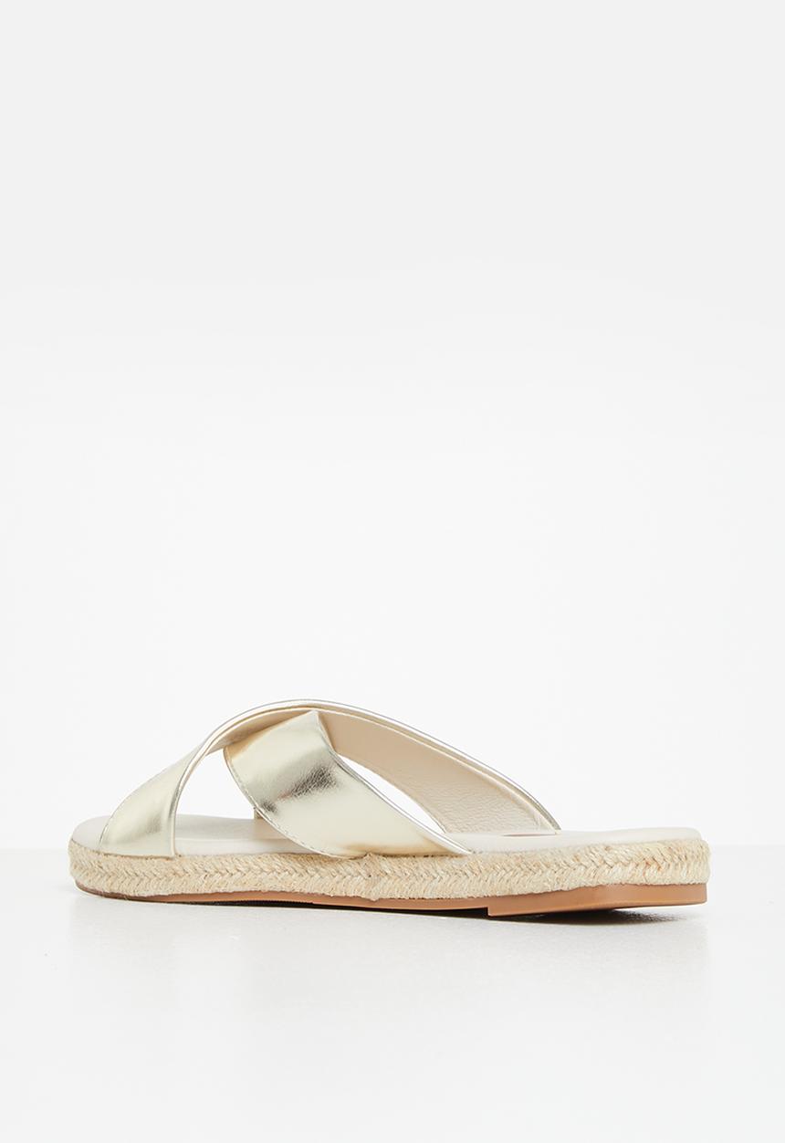 edit - Robyn espadrille mule - gold