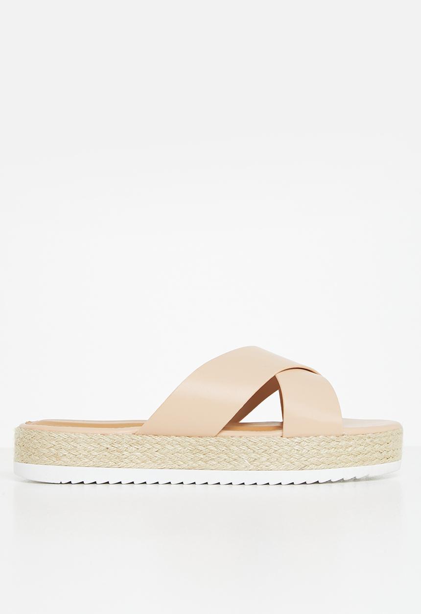 edit - Cross-strap espadrille - beige