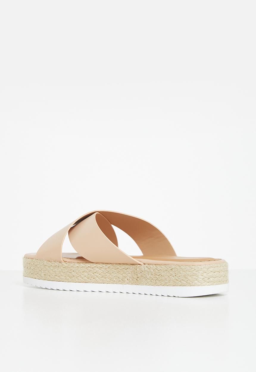 edit - Cross-strap espadrille - beige
