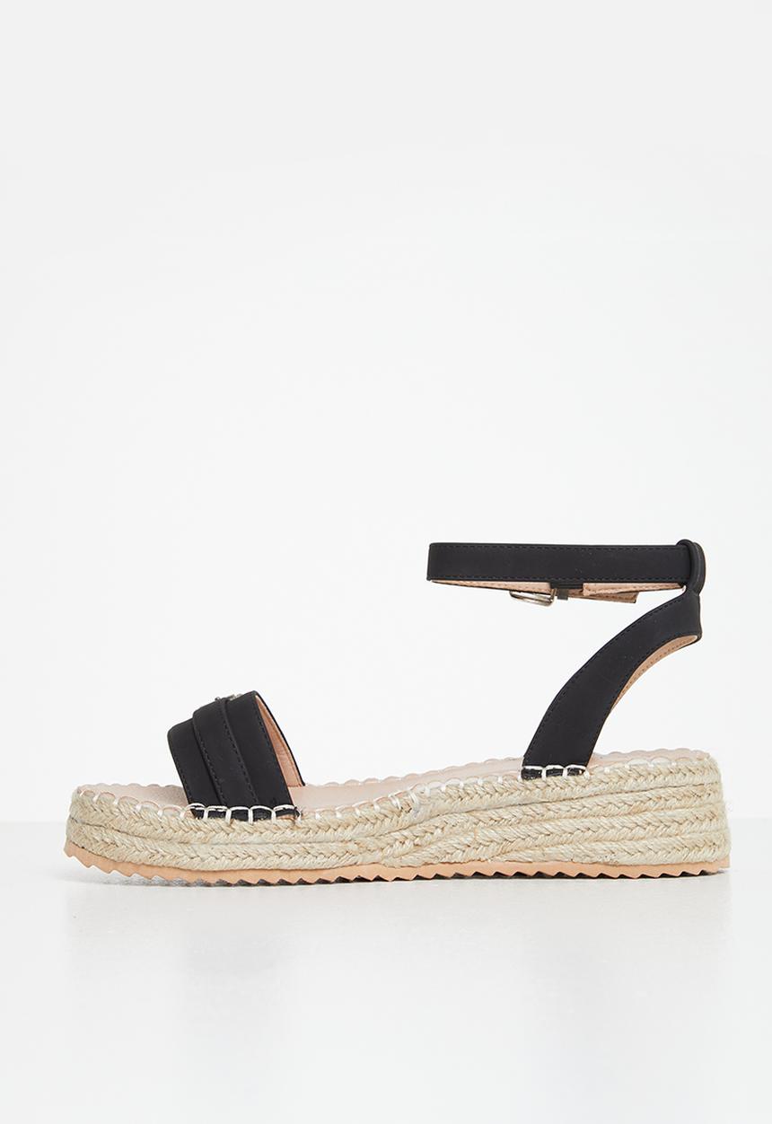edit - Lina espadrille - black