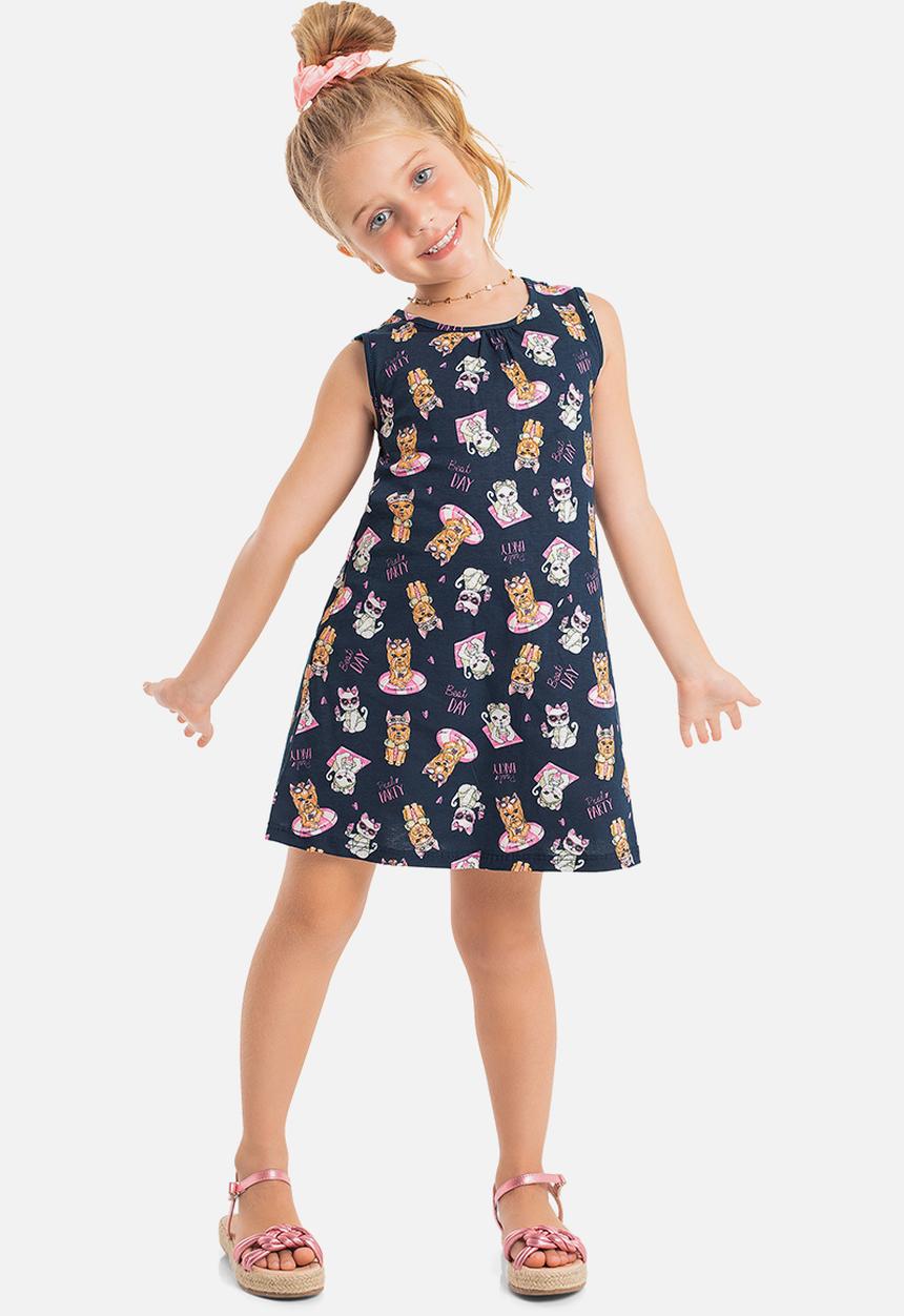 Bee Loop - Single jersey dress - dark blue 