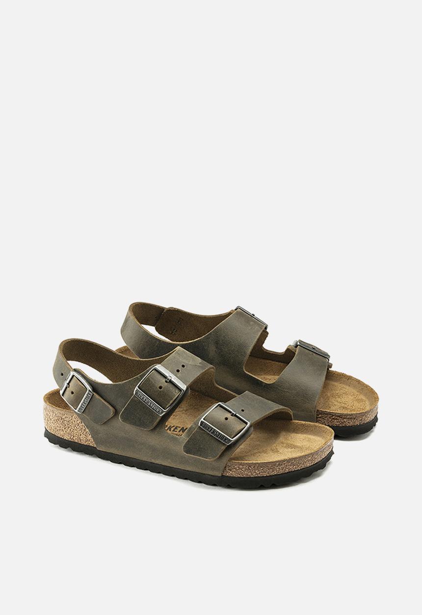 Birkenstock - Milano oiled leather regular - faded khaki