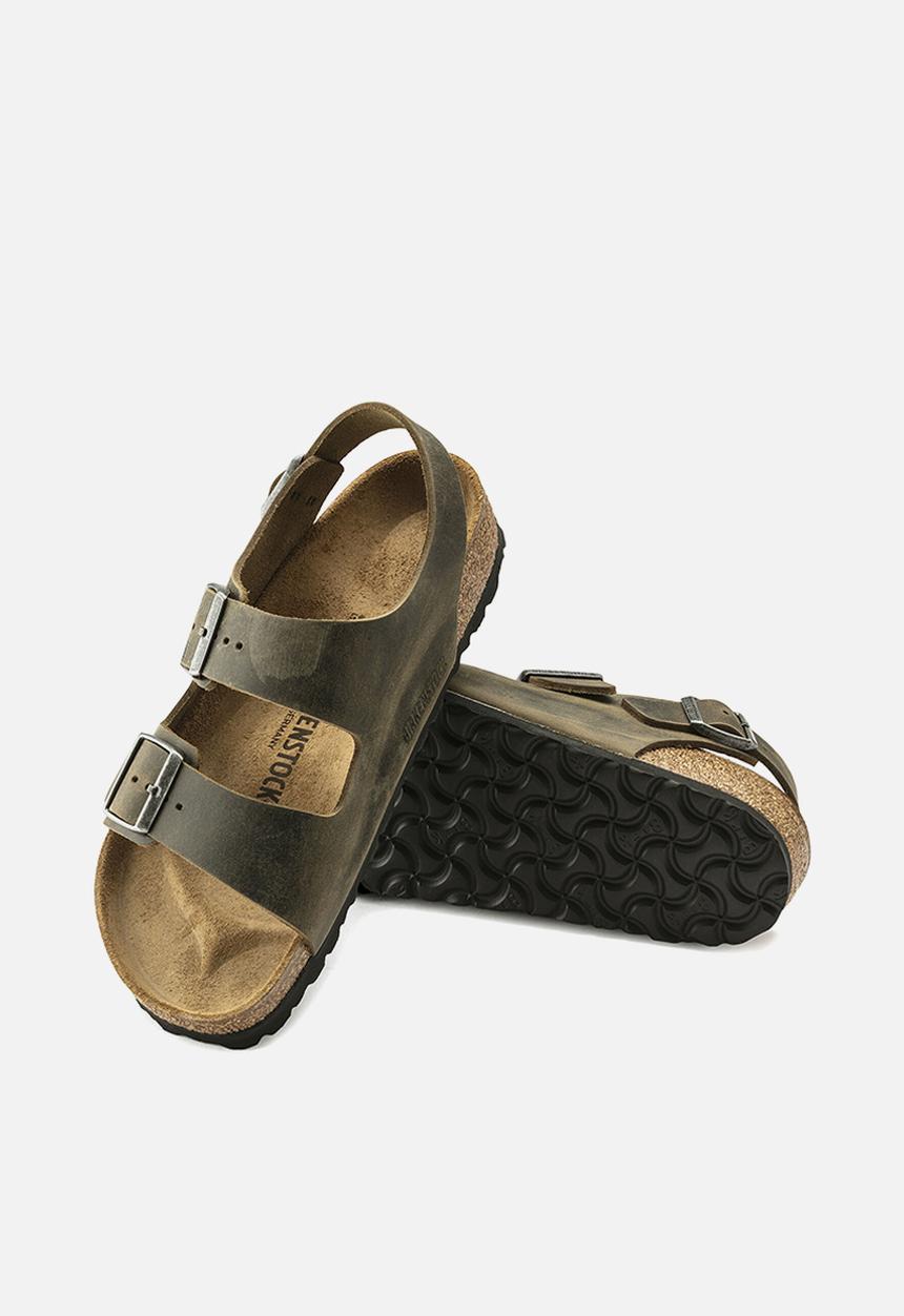 Birkenstock - Milano oiled leather regular - faded khaki