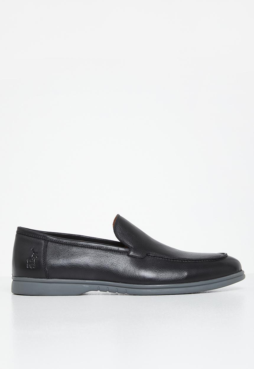 POLO - Casual leather slip on - black