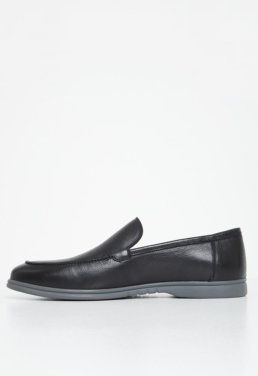 POLO - Casual leather slip on - black