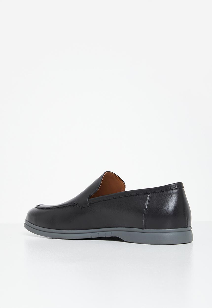 POLO - Casual leather slip on - black