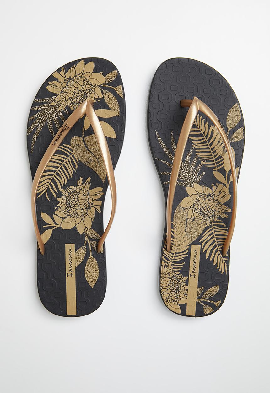 Ipanema - Easy print flip-flop - black & gold