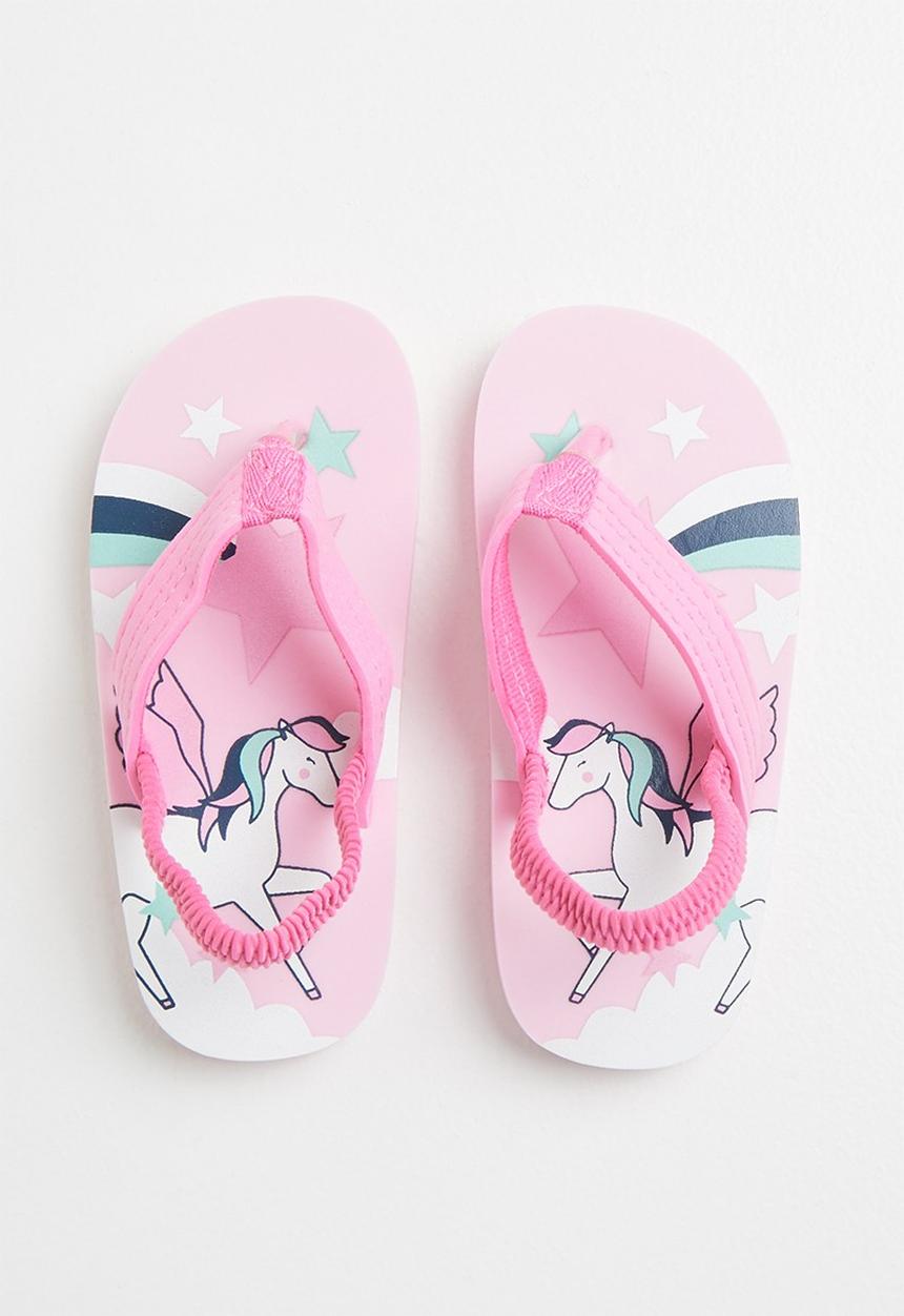 Pop Candy - Magical horse printed flip flop - pink
