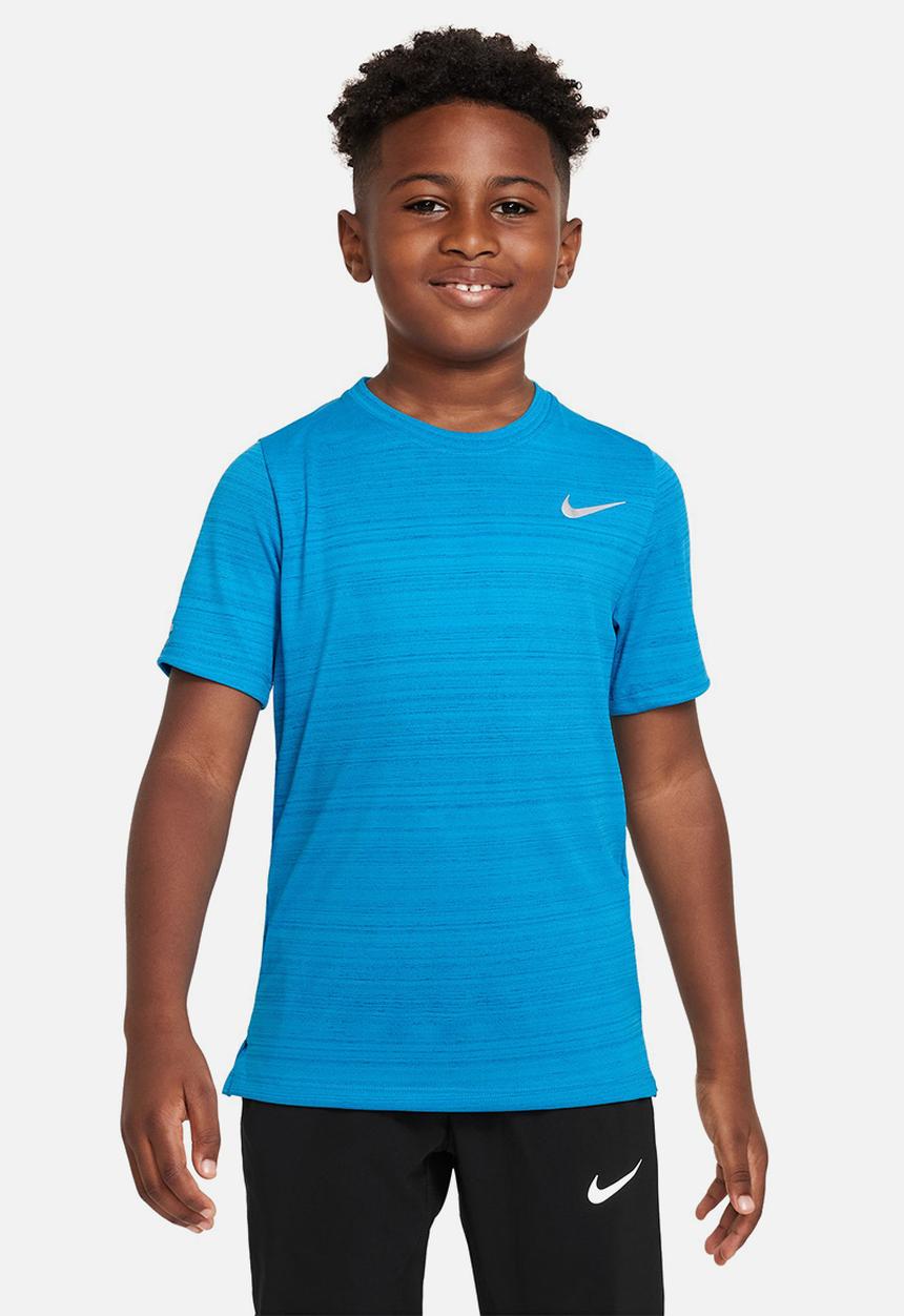 Nike - B nk df short sleeve miler top - laser blue