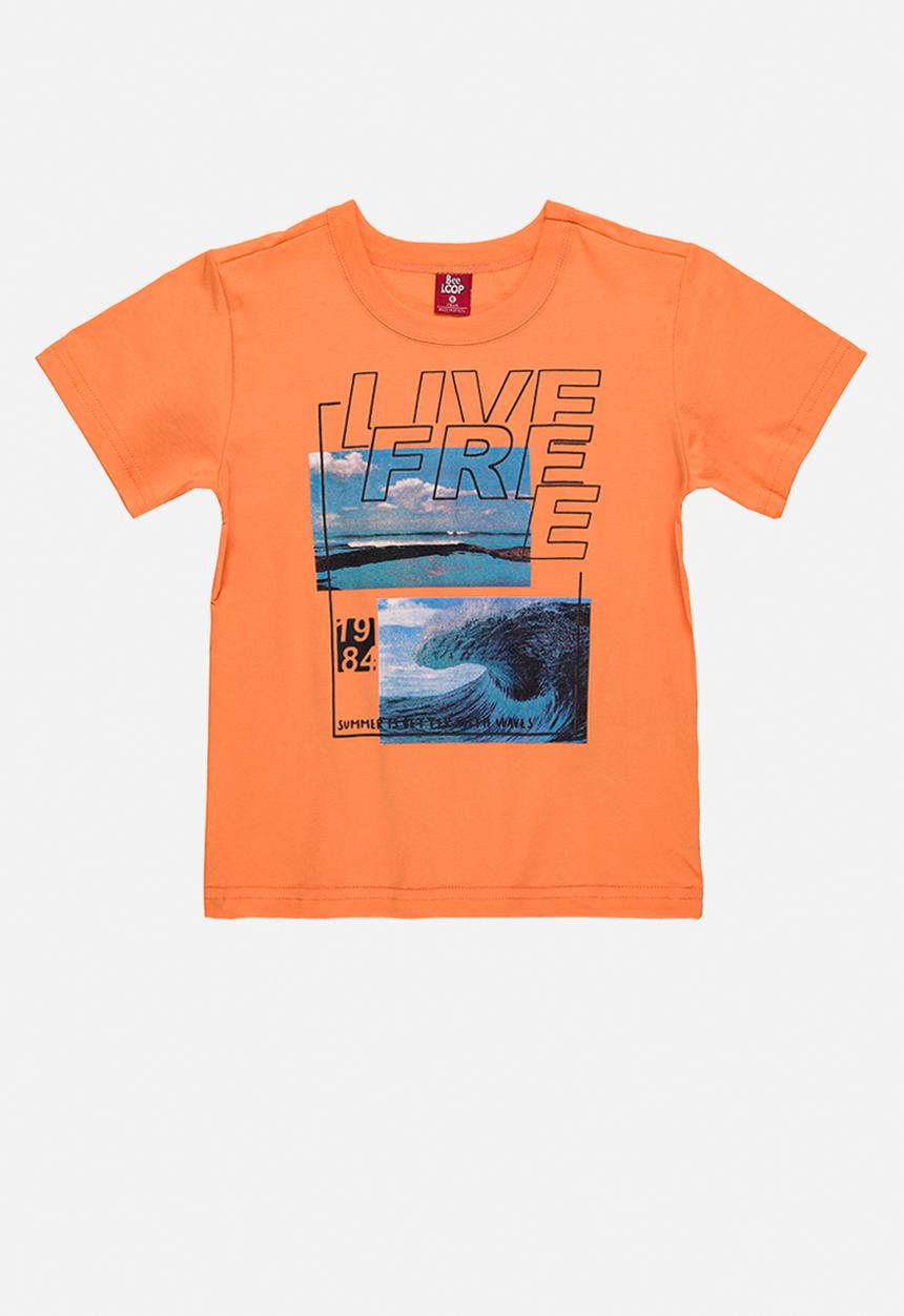 Bee Loop - Jersey T-shirt and shorts set - orange & black 