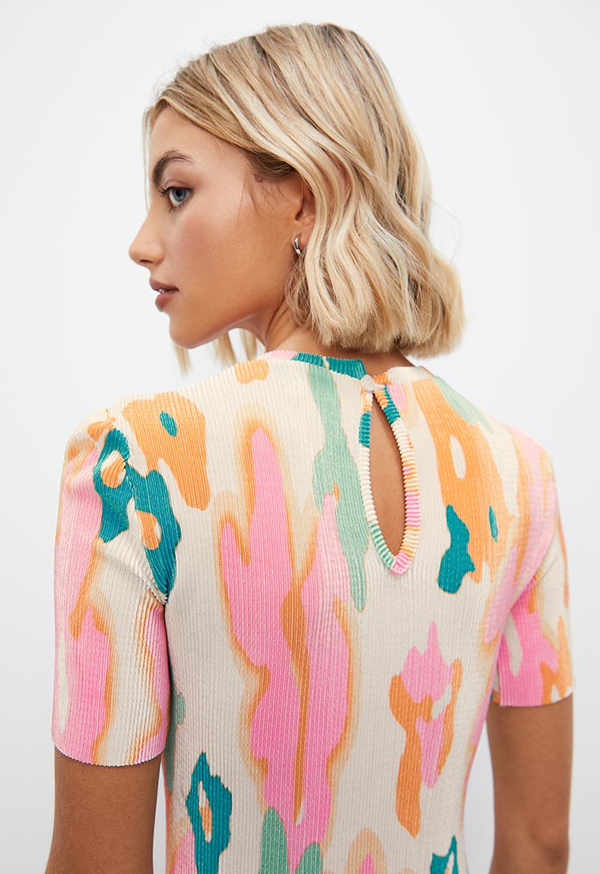 Superbalist - Plisse column dress - multi