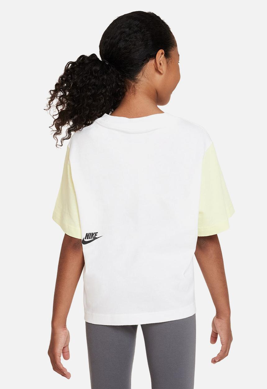 Nike - G nsw tee essntl boxy tee dnc - white/luminous green