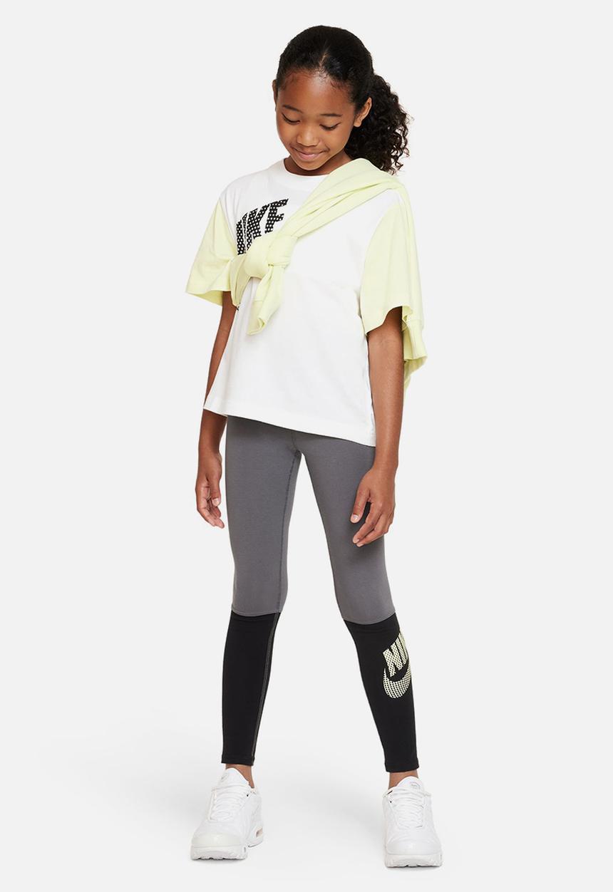 Nike - G nsw tee essntl boxy tee dnc - white/luminous green