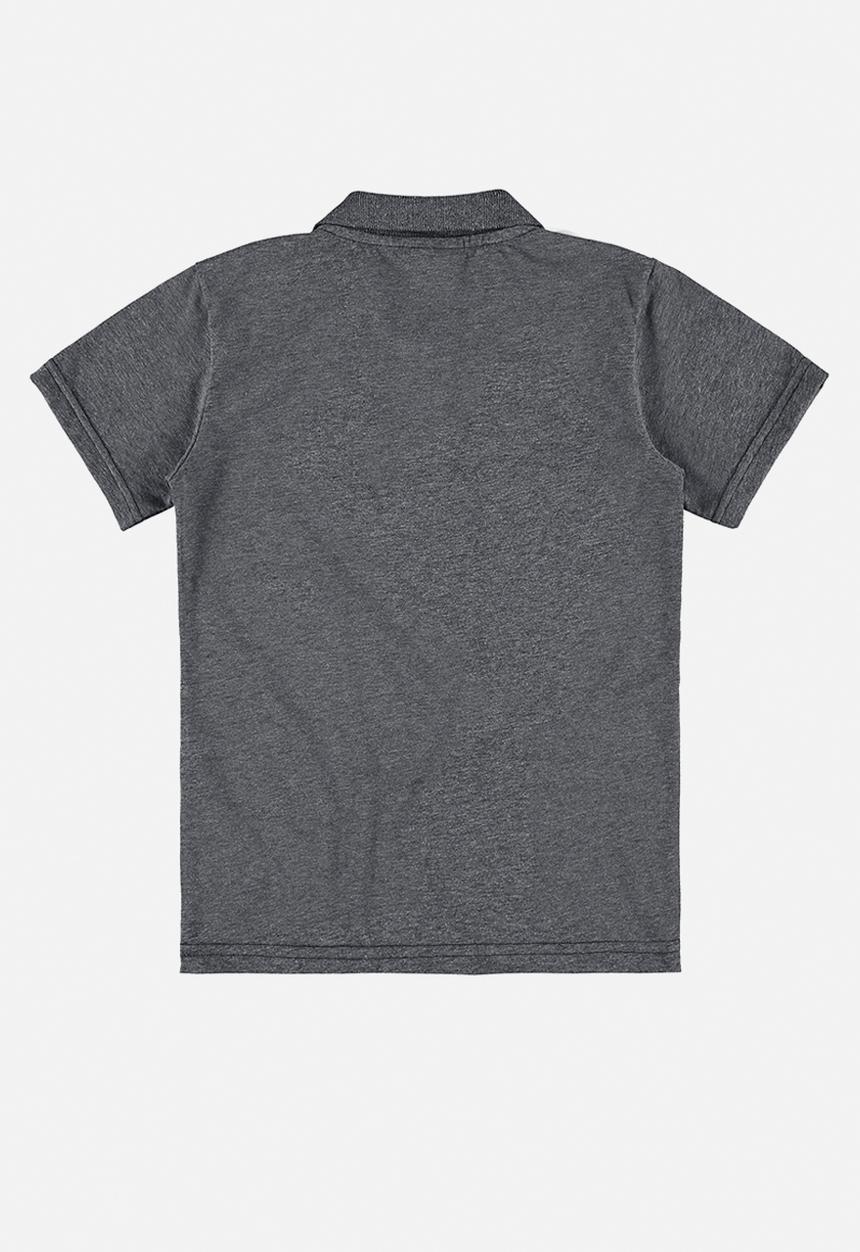 Quimby - Single jersey polo shirt - dark grey