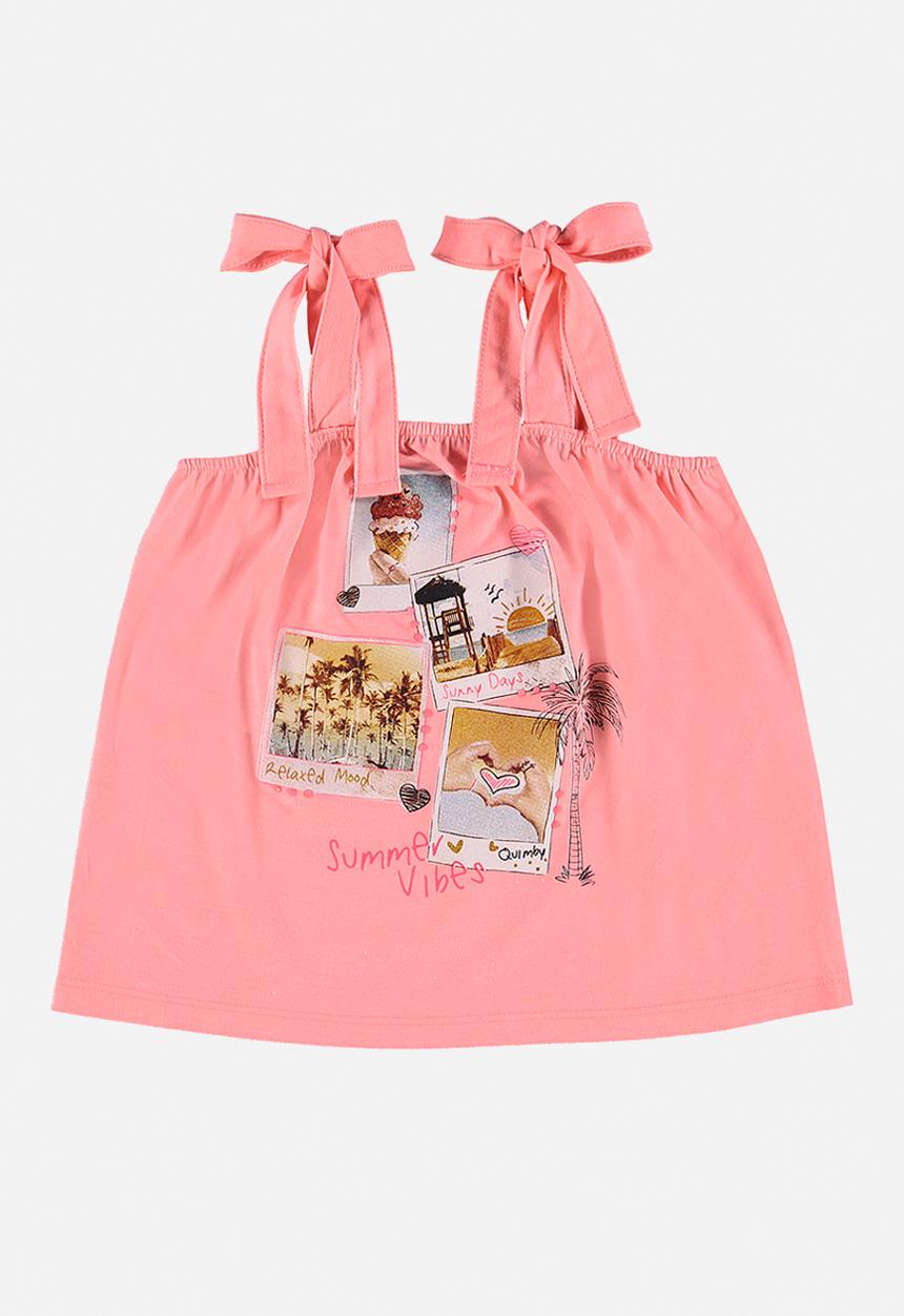 Quimby - Single jersey tank top - pink