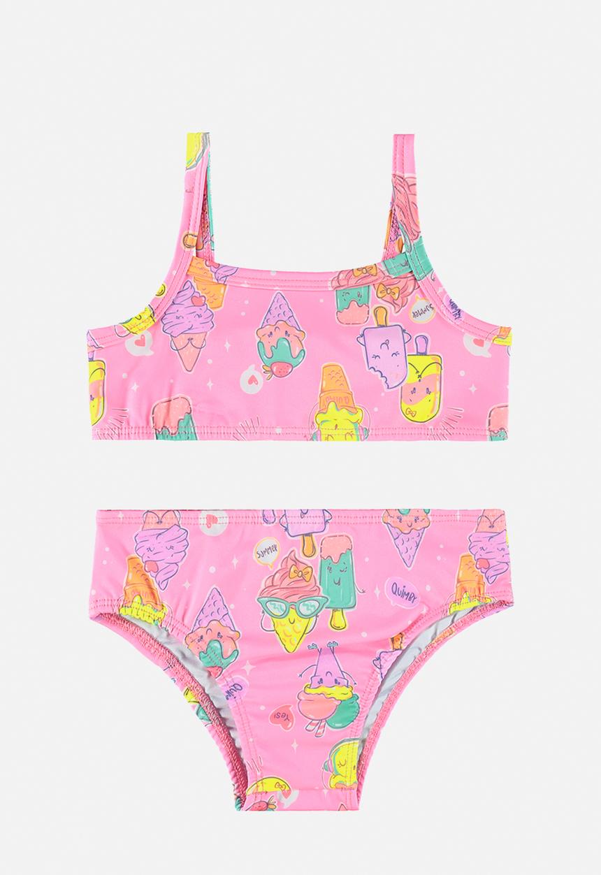 Quimby - Upf 50+ sun protection swimming bikini - pink