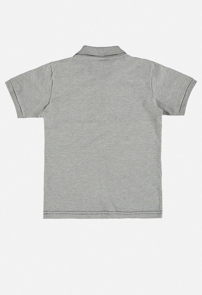 Quimby - Single jersey polo shirt - grey