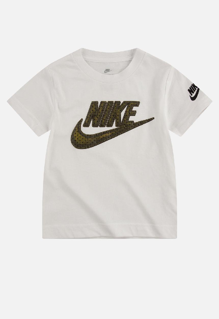 Nike - Faux jersey mesh futura short sleeve te - white