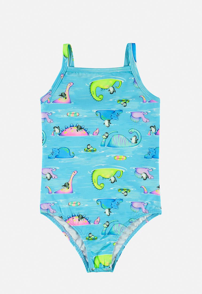 Quimby - Upf 50+ sun protection swimsuit - blue