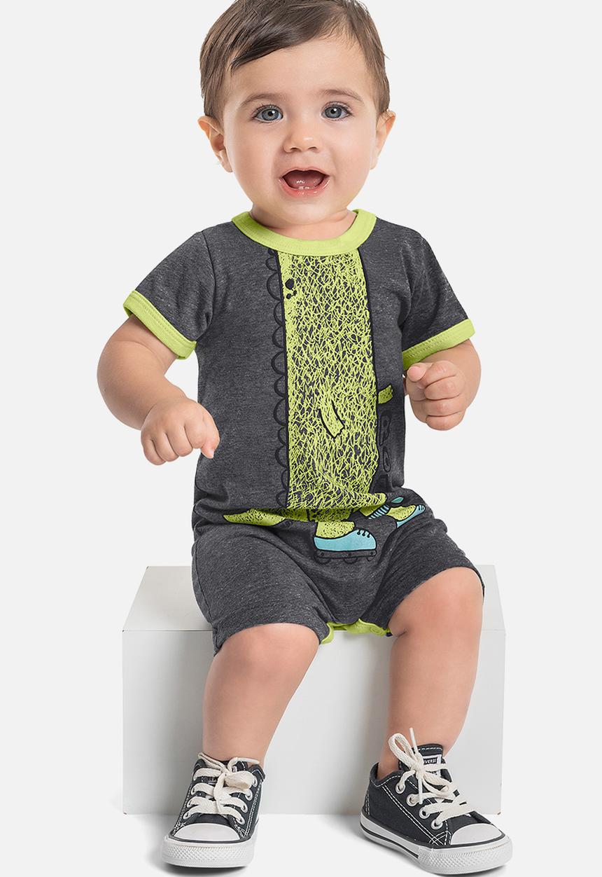 Quimby - Single jersey romper - dark grey