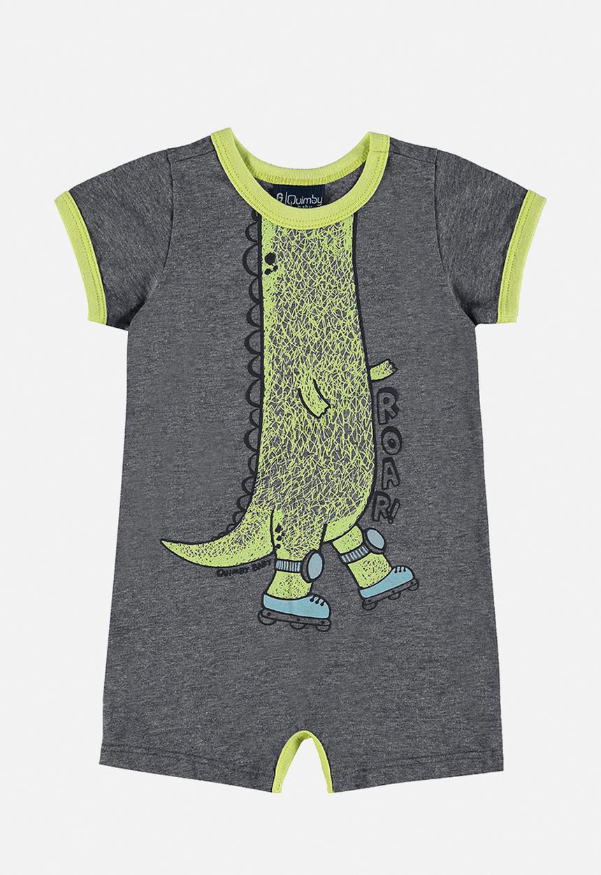 Quimby - Single jersey romper - dark grey