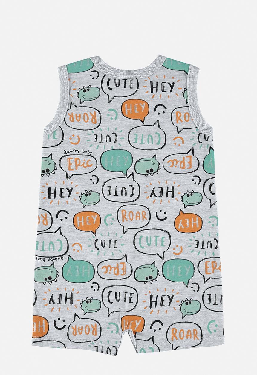 Quimby - Single jersey romper - grey