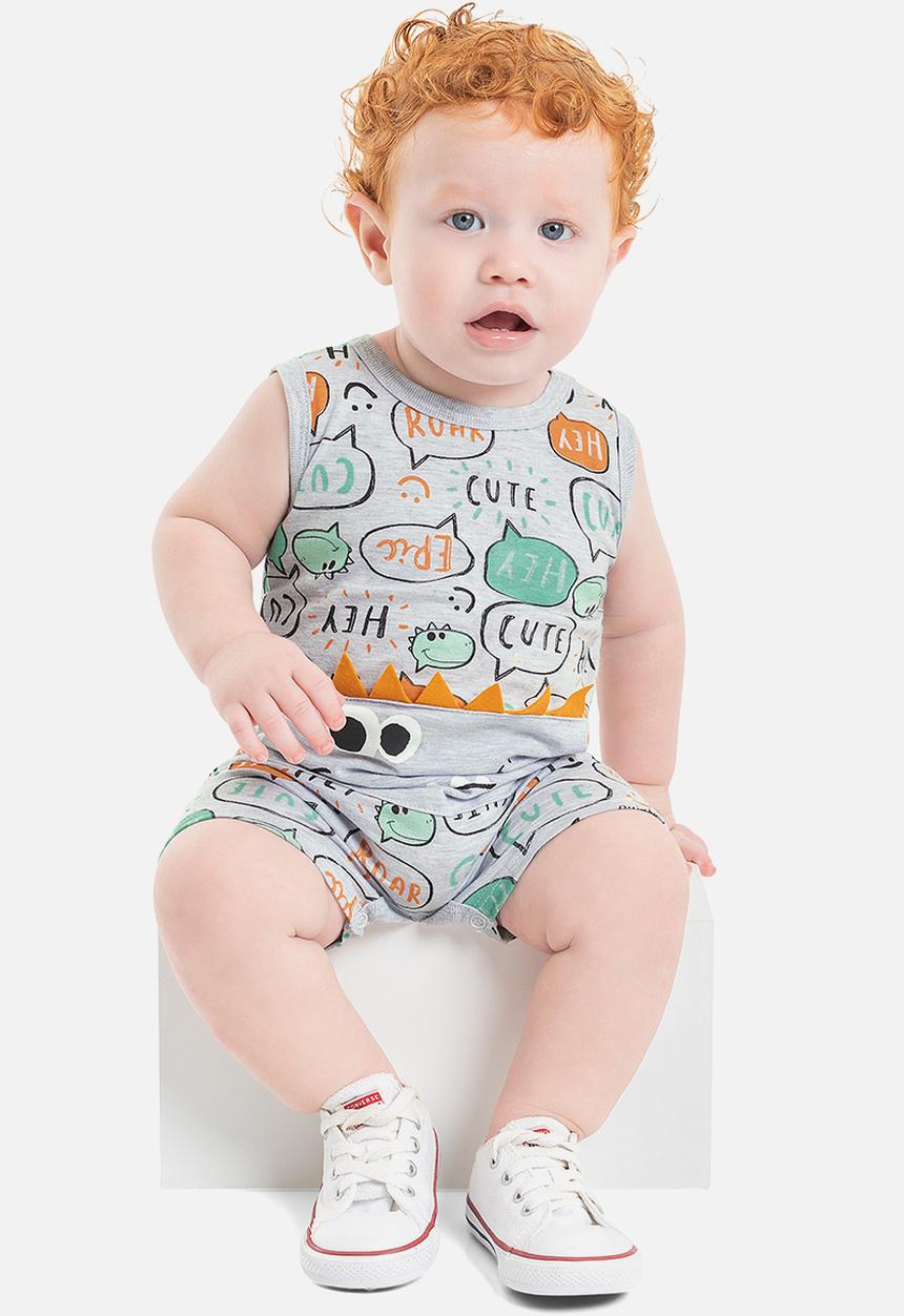 Quimby - Single jersey romper - grey