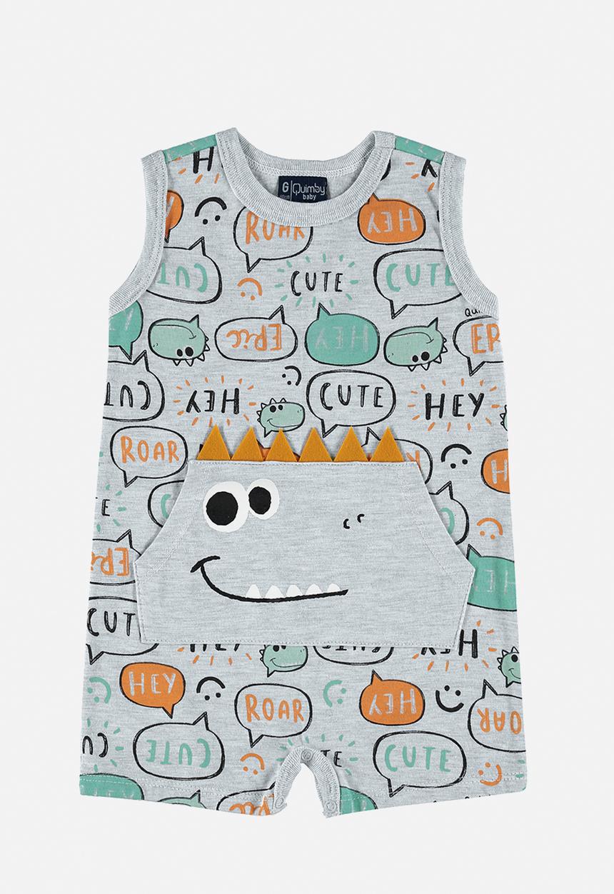 Quimby - Single jersey romper - grey