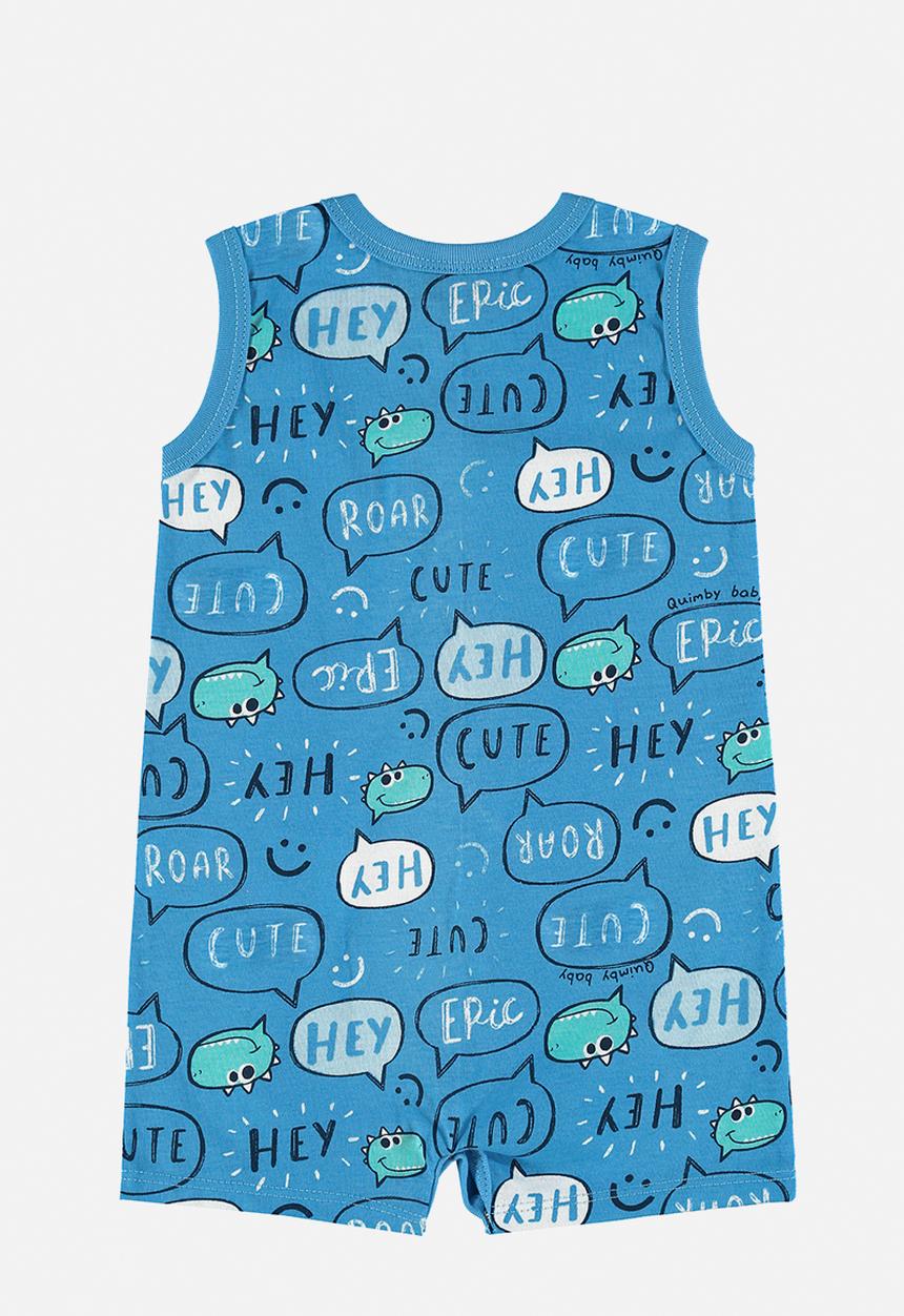 Quimby - Single jersey romper - blue