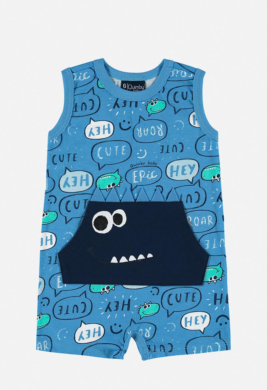 Quimby - Single jersey romper - blue