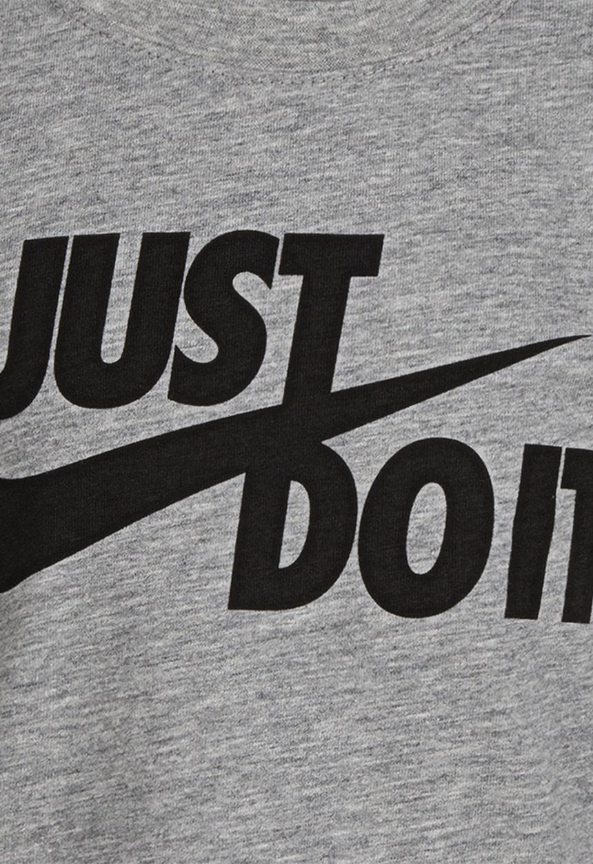 Nike - Nkb jdi swoosh split tee - dark grey heather
