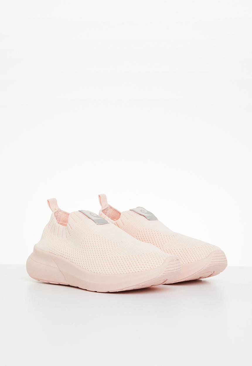 Pierre Cardin - Girls woven slip on sneaker - pink & white