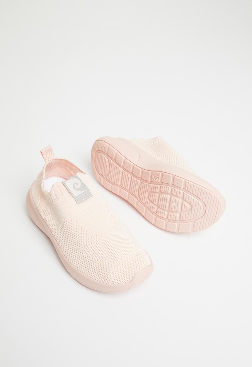 Pierre Cardin - Girls woven slip on sneaker - pink & white