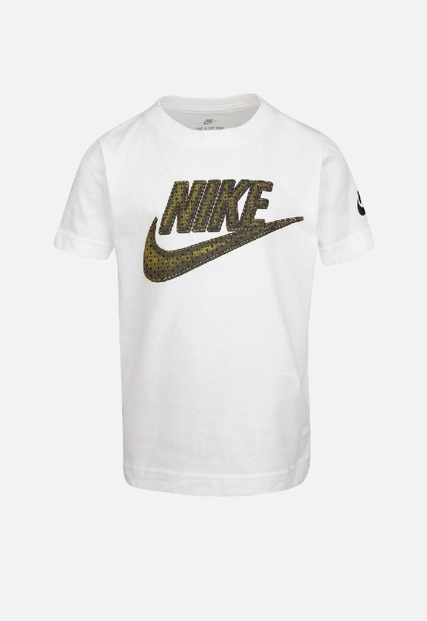Nike - Faux jersey mesh futura short sleeve te - white
