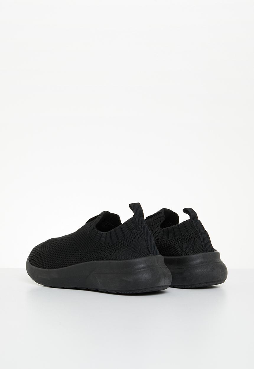 Pierre Cardin - Woven slip on sneaker - black 