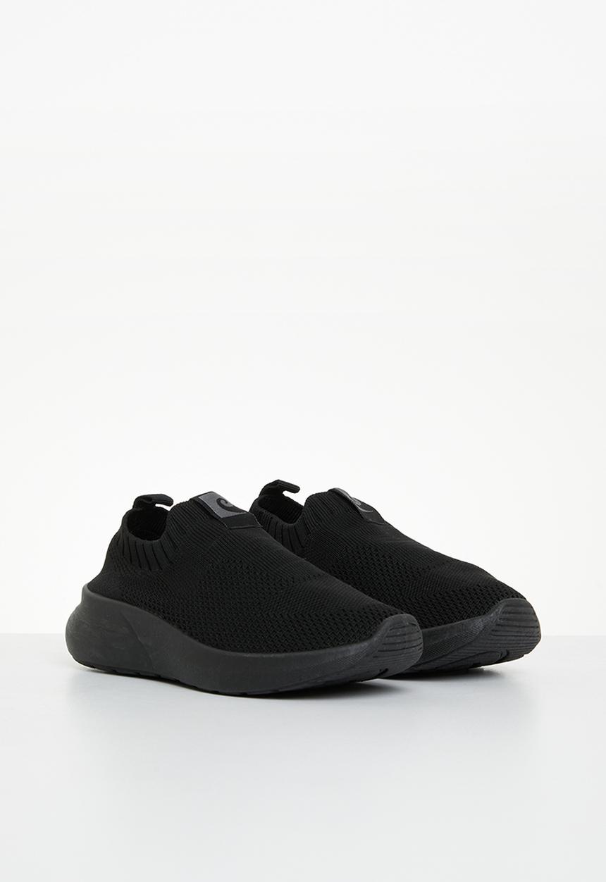 Pierre Cardin - Woven slip on sneaker - black 